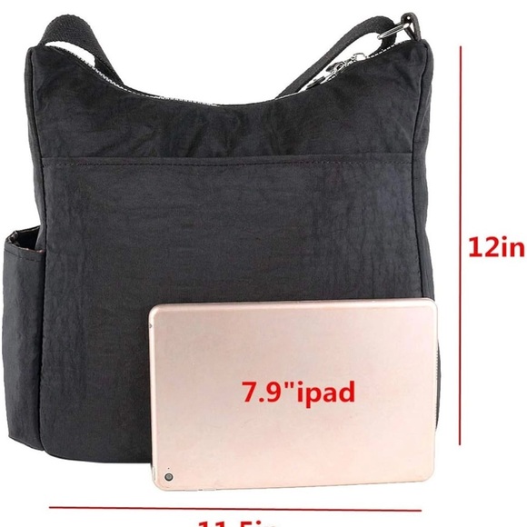 NWT- Mhcnll Black Crossbody Bag with Multiple Pockets - Picture 4 of 7